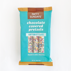 Birthday Cake Chocolate Covered Pretzels
