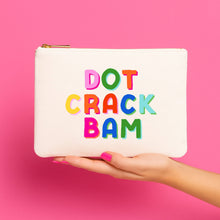 Load image into Gallery viewer, Mahjong "Dot Crack Bam" Canvas Pouch
