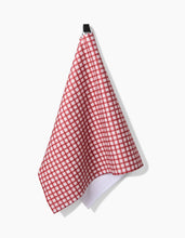 Load image into Gallery viewer, Fireside Plaid Red Tea Towel
