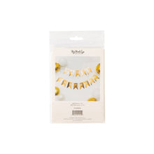 Load image into Gallery viewer, Gold Foil &quot;HAPPY BIRTHDAY&quot; Word Banner
