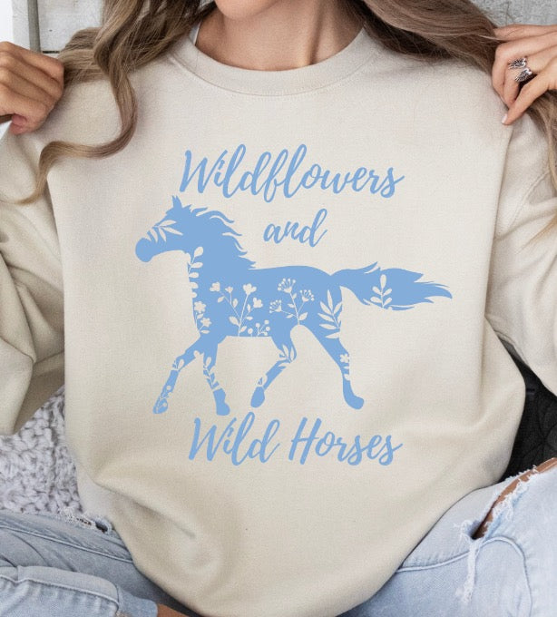 Wildflowers & Wild Horses Sweatshirt