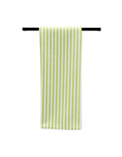 Load image into Gallery viewer, Summer Stripe Green Tea Towel
