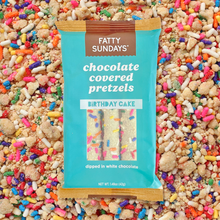 Load image into Gallery viewer, Birthday Cake Chocolate Covered Pretzels
