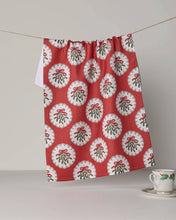 Load image into Gallery viewer, Geometry Merry Mistletoe Tea Towel - Holiday 2026
