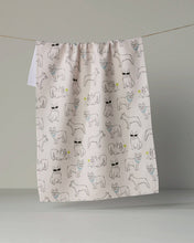 Load image into Gallery viewer, Geometry Frenchie Frolic Tea Towel
