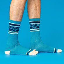 Load image into Gallery viewer, Favorite Brother Gym Crew Socks
