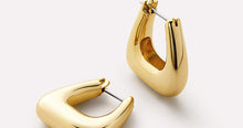 Load image into Gallery viewer, Colene Chunky Gold Hoop Earrings
