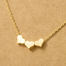 Load image into Gallery viewer, Two Tone Heart Necklace detail
