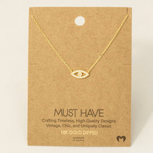Load image into Gallery viewer, Stone Evil Eye Necklace detail
