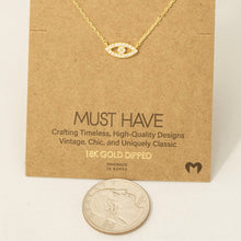 Load image into Gallery viewer, Stone Evil Eye Necklace detail
