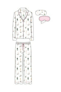 PJ Salvage Champagne PJ Set w/ Eye Mask