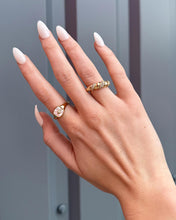 Load image into Gallery viewer, Amara Mother of Pearl Gold Signet Ring
