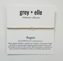 Load image into Gallery viewer, August | Peridot
