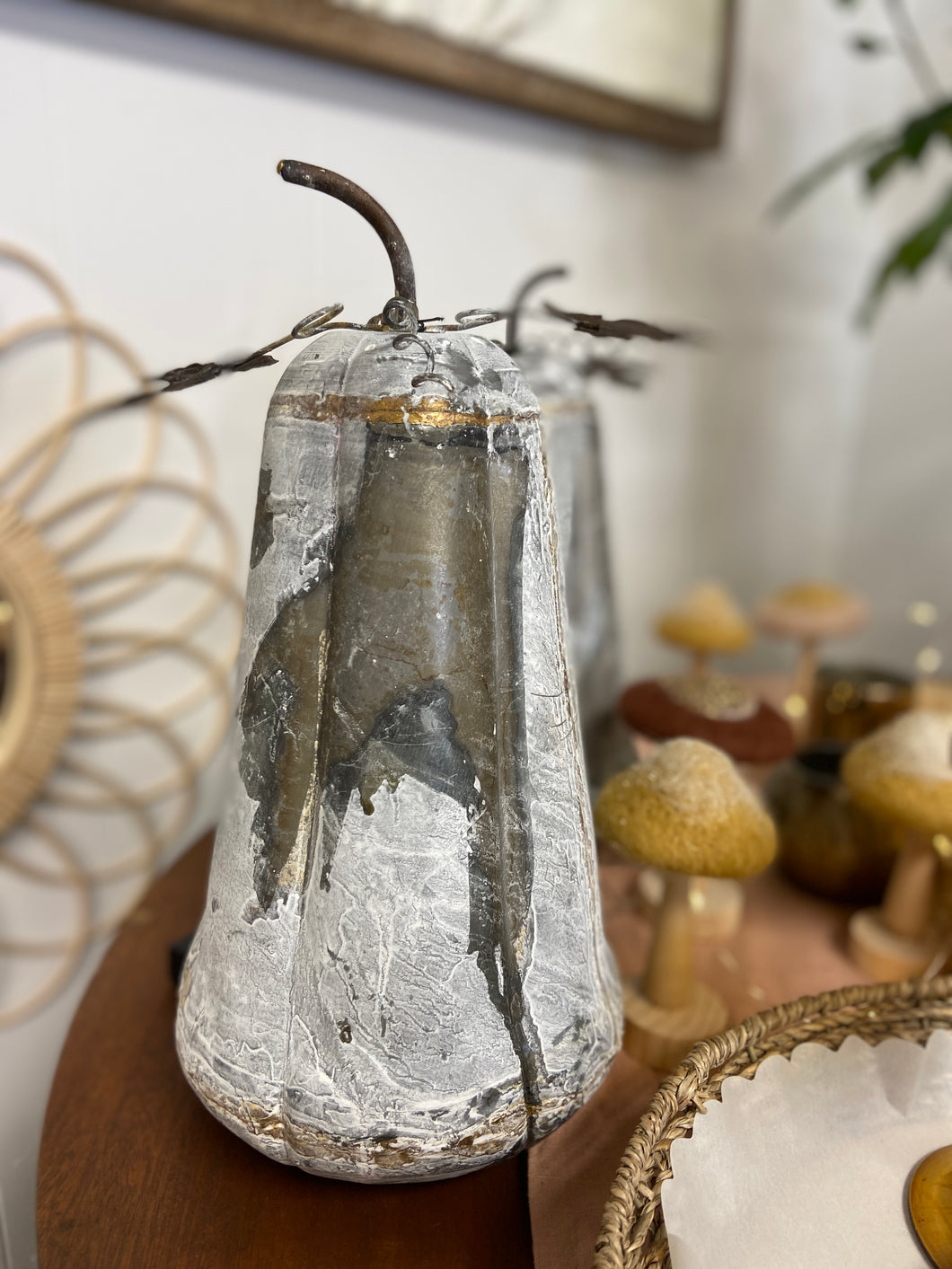 Galvanized Tall Pumpkin