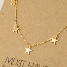 Load image into Gallery viewer, Star Necklace detail
