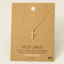 Load image into Gallery viewer, Cross Stone Necklace detail
