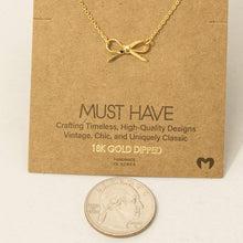 Load image into Gallery viewer, Ribbon Necklace detail
