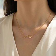 Load image into Gallery viewer, Wave Necklace detail
