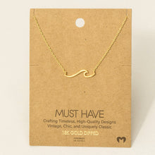 Load image into Gallery viewer, Wave Necklace detail
