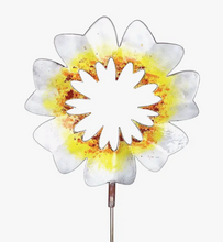 Load image into Gallery viewer, Copper Enamel Large Flower Garden Stake
