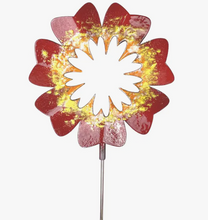 Load image into Gallery viewer, Copper Enamel Large Flower Garden Stake
