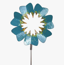 Load image into Gallery viewer, Copper Enamel Large Flower Garden Stake
