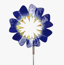 Load image into Gallery viewer, Copper Enamel Large Flower Garden Stake
