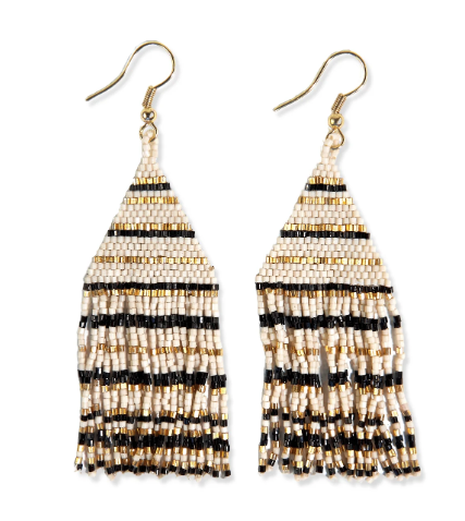 Lexie Stripe Fringe Earring