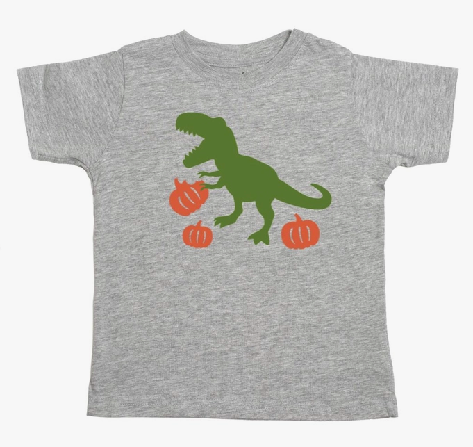 Pumpkin Dino Short Sleeve T-Shirt
