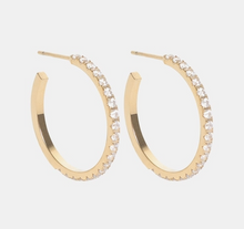 Load image into Gallery viewer, Jay Sparkle Hoops
