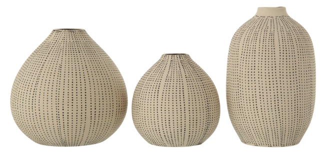 Stoneware Textured Vases