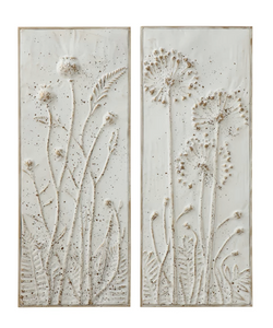 Distressed Wall Decor with Flowers