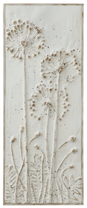 Distressed Wall Decor with Flowers