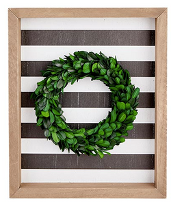 Framed Boxwood Wreath