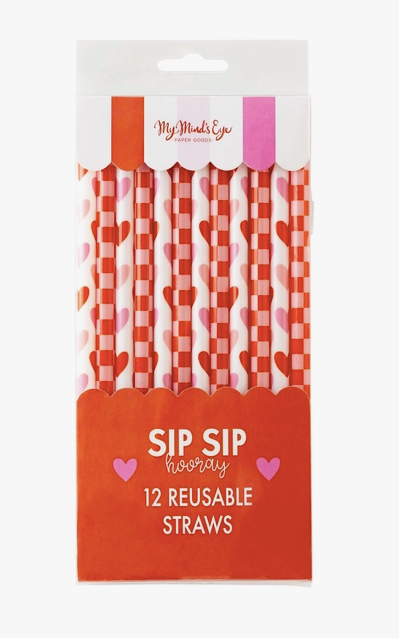 Heart You Reusable Straws