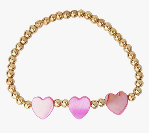 Kids Triple Heart Bracelet