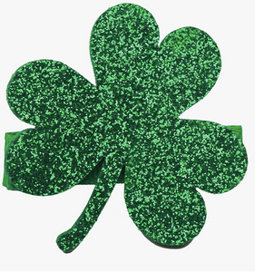 Glitter Shamrock Clip