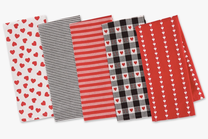 Assorted Valentines Dishtowels