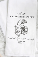 Load image into Gallery viewer, California Poppy Tea Towel
