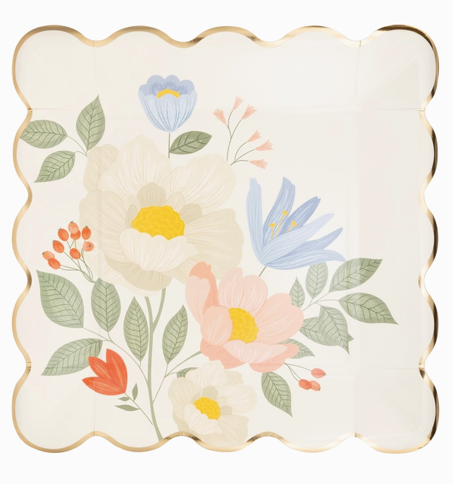 Floral Napkins & Plates