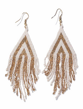 Load image into Gallery viewer, Haley Triangle Beaded Fringe Earrings
