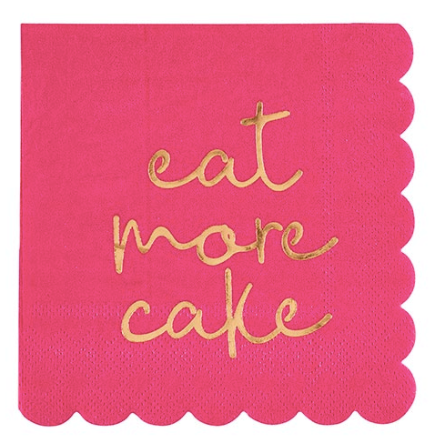 Eat More Cake Napkin