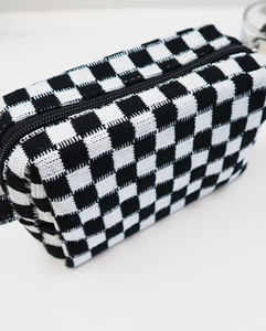 Checkered Travel Pouch