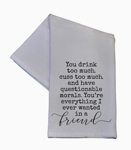 Quote Tea Towel