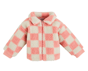 Checkered Sherpa Jacket