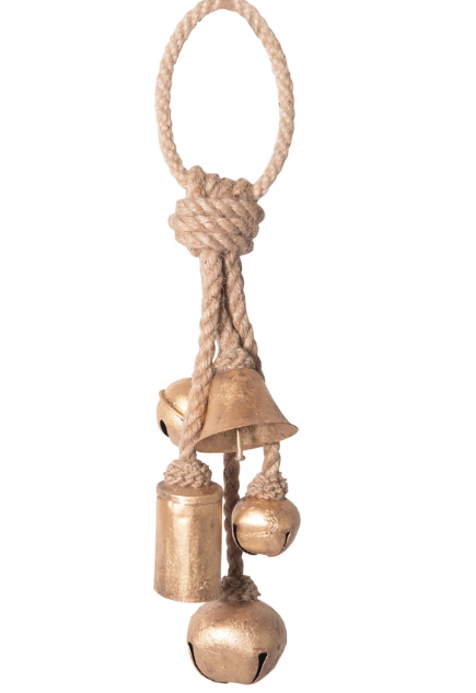 Metal Bells on Jute Rope