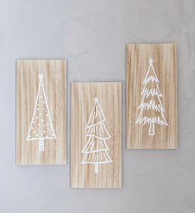 Wall Decor with Christmas Trees