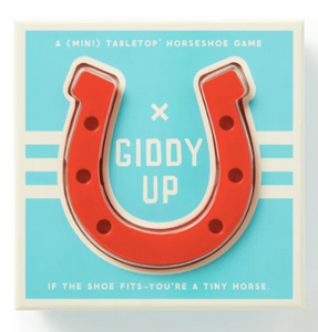 Giddy Up Tabletop Horseshoes Game