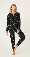 Load image into Gallery viewer, PJ Salvage Tiny Hearts Waffle Thermal Ski Jammie Set
