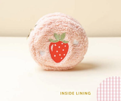 Teddy Strawberries Pouch